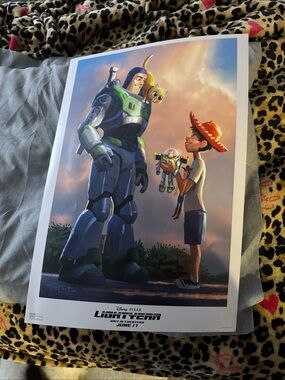 Limited edition  Lightyear Poster Featuring Buzz & Young Andy